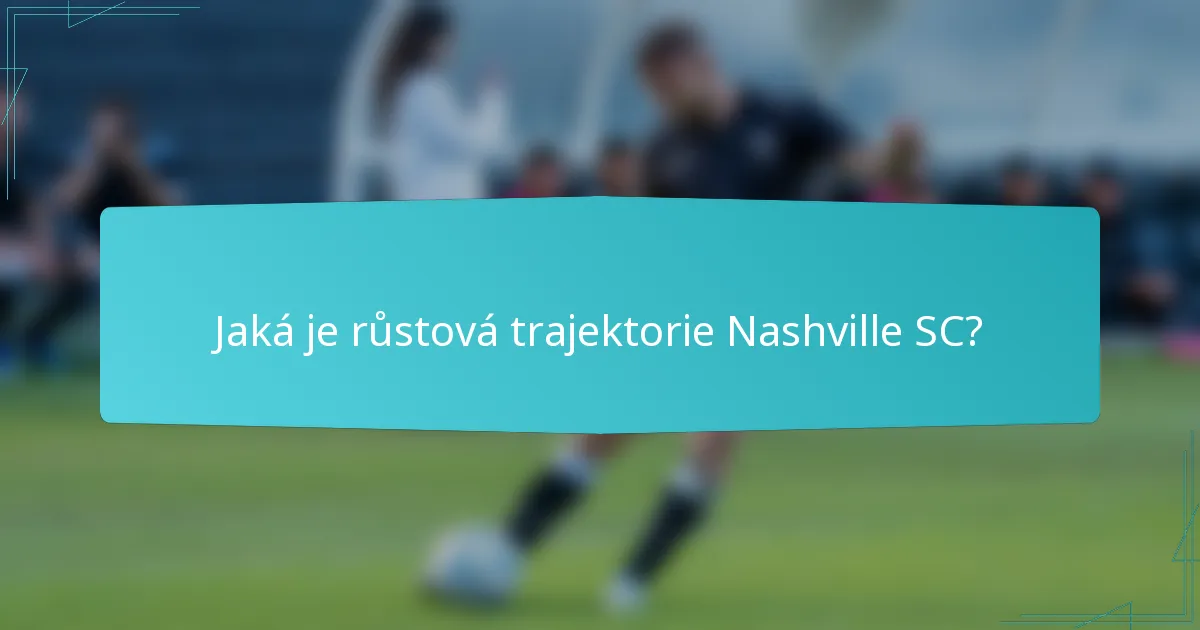 Jaká je růstová trajektorie Nashville SC?